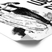 Art Deco Wedding Reception Sign Poster (Hoek)