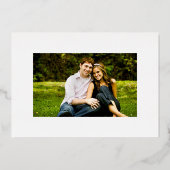 Art Deco Wedding Save the Date Folie Uitnodiging (Achterkant)