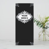 Art Deco Wedding Uitnodiging (Staand voorkant)