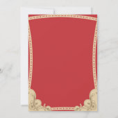 Art Deco Wedding Uitnodiging (Achterkant)