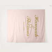 Art deco welkom bruiloft foto booth terug drop wandkleed (Voorkant (horizontaal))