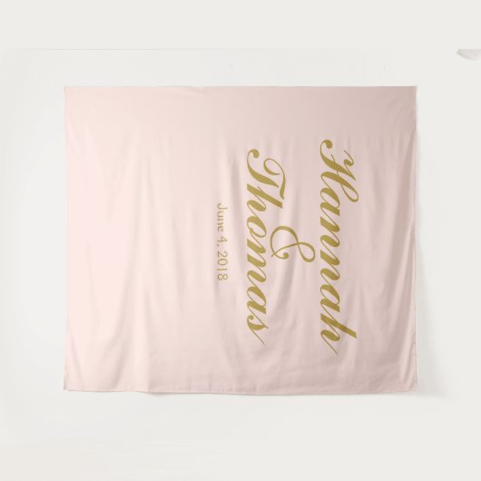 Art deco welkom bruiloft foto booth terug drop wandkleed (Voorkant (horizontaal))