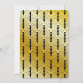 Art Deco Wil je mijn getuige zijn Goud & Zwart Kaart (Achterkant)