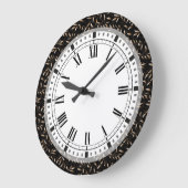 Art Deco Willow Leaf Pattern Grote Klok (Hoek)