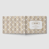 Art Deco Witte Gatsby 1920 stijl bruiloft Gastenboek (Volledig)