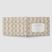 Art Deco Witte Gatsby 1920s Trouwen Gastenboek (Volledig)