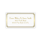Art Deco witte goud adreslabels