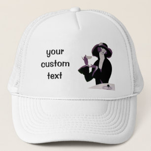 Art Deco Woman, Aftermiddag Tea en Cupcake Trucker Pet