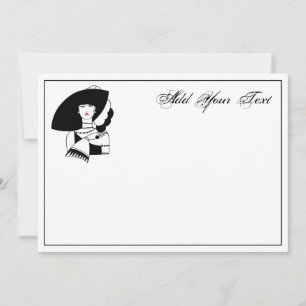 Art Deco Woman in Big Pet Glove RL