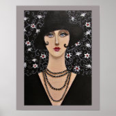 Art Deco Woman Poster (Voorkant)