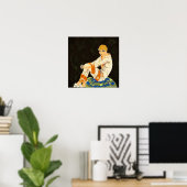  Art Deco Woman, Roken door S. Chompre Poster (Thuiskantoor)
