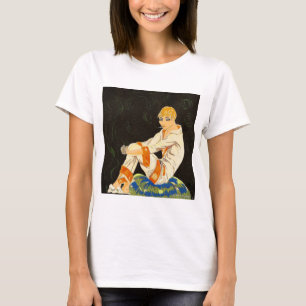  Art Deco Woman, Roken door S. Chompre T-shirt