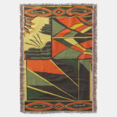 Art Deco Woven Throw Deken (Voorkant Verticaal)