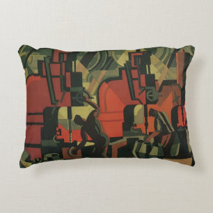 Art Deco Zakelijke Industriële Productie Vintage Accent Kussen