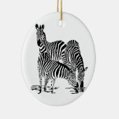 Art Deco-Zebra Keramisch Ornament (Rechts)