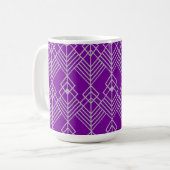 Art Deco Zig Zag Koffiemok (Voorkant links)