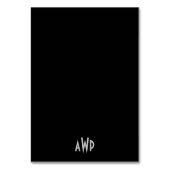 Art Deco Zilver Bruiloft Receptie Invoegen Kaarten (Achterkant)