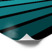 Art deco zon aqua perfect poster (Hoek)