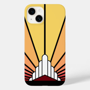 Art deco zon in de ochtend Case-Mate iPhone 14 hoesje