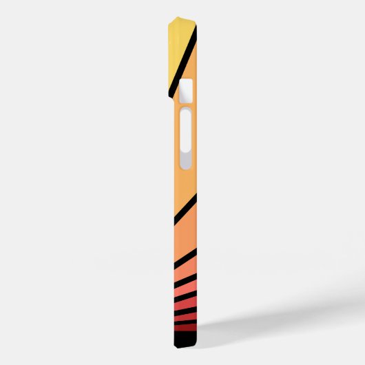 Art deco zon in de ochtend Case-Mate iPhone case (Achterkant / Links)