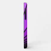 Art deco zon in het paarse Case-Mate iPhone case (Achterkant/links)