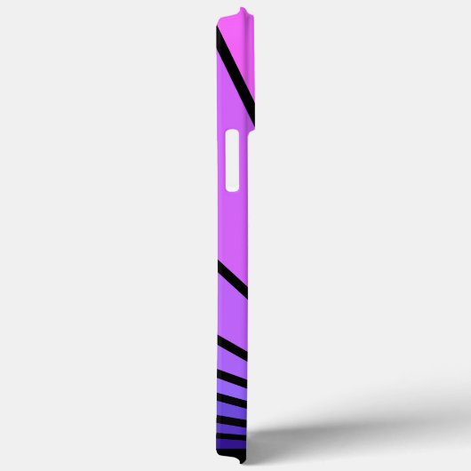 Art deco zon in paarse & roze Case-Mate iPhone case (Achterkant / Rechts)