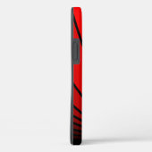 Art deco zon in rood Case-Mate iPhone case (Achterkant / Rechts)