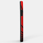 Art deco zon in rood Case-Mate iPhone case (Achterkant/rechts)