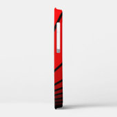 Art deco zon in rood Case-Mate iPhone case (Achterkant / Links)