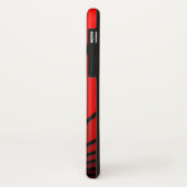 Art deco zon in rood Case-Mate iPhone case (Achterkant/links)