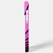 Art deco zon in roze Case-Mate iPhone case (Achterkant / Links)