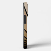 Art deco zon in tan Case-Mate iPhone case (Achterkant / Rechts)