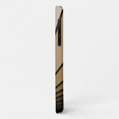 Art deco zon in tan Case-Mate iPhone case (Achterkant/links)