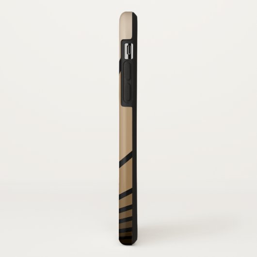 Art deco zon in tan Case-Mate iPhone case (Achterkant/links)