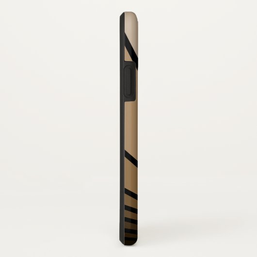 Art deco zon in tan Case-Mate iPhone case (Achterkant / rechts)