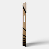 Art deco zon in tan Case-Mate iPhone case (Achterkant / Rechts)