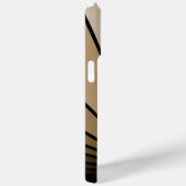 Art deco zon in tan Case-Mate iPhone case (Achterkant / Rechts)