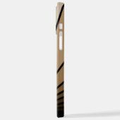 Art deco zon in tan iPhone hoesje (Linkerkant)