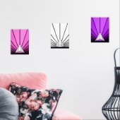 Art deco zon muurkunst sets (Woonkamer)