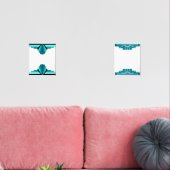 Art deco zon muurkunst sets (Woonkamer)