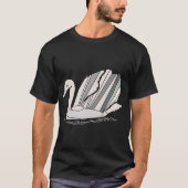 Art Deco Zwaan T-shirt (Voorkant)