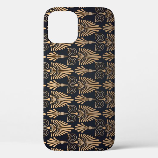 Art Deco Zwart Goud: Retro. Case-Mate iPhone Case (Achterkant)