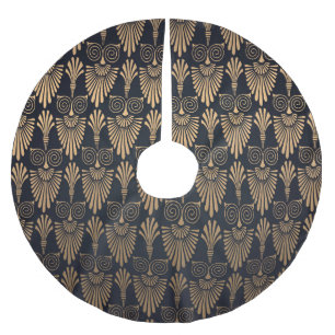Art Deco Zwart Goud: Retro. Kerstboom Rok