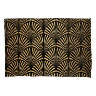 Art Deco: Zwart Gouden Schalen. Kussensloop