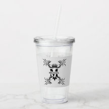 Art Deco Zwart Naam Monogram