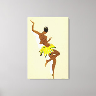 Art Deco Zwarte Donder door Paul Colin Canvas Afdruk