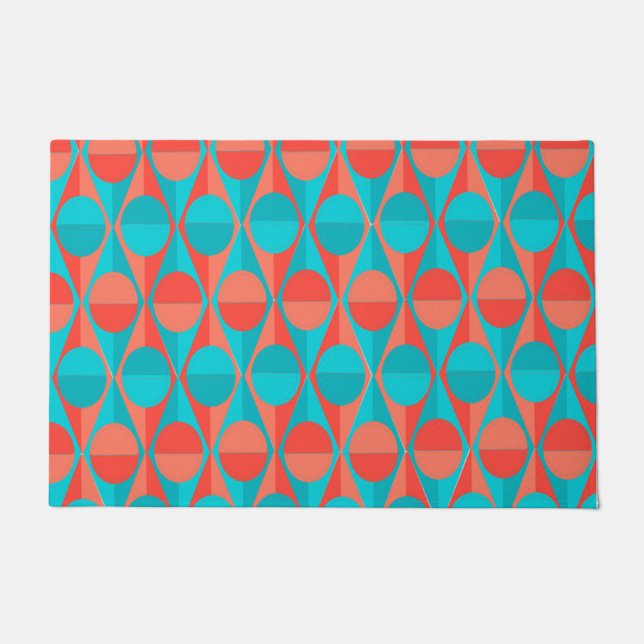 Art Decomcirkels en driehoeken Deurmat (Voorkant)