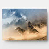 Art Decor Plaque-Wolves Plaque Fotoplaat (voorkant)