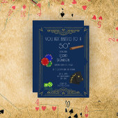 Art Decor Poker & Cigar Party Kaart