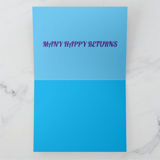 Art decor verjaardag ontwerp gemengde kleuren kaart (Binnen)